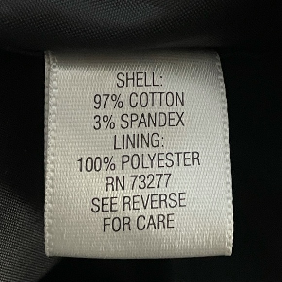 Elle black snap front cotton spandex blend blazer jacket peplum waist size small - Picture 8 of 11